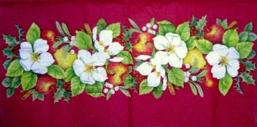 082 Christmas Flowers - 3-ply (red) - Stewo